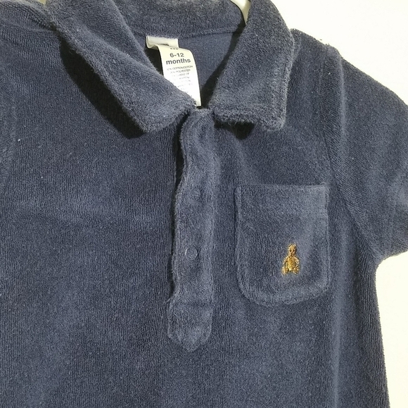 Gap Terry Bear Romper Polo 6-12m - Picture 3 of 4